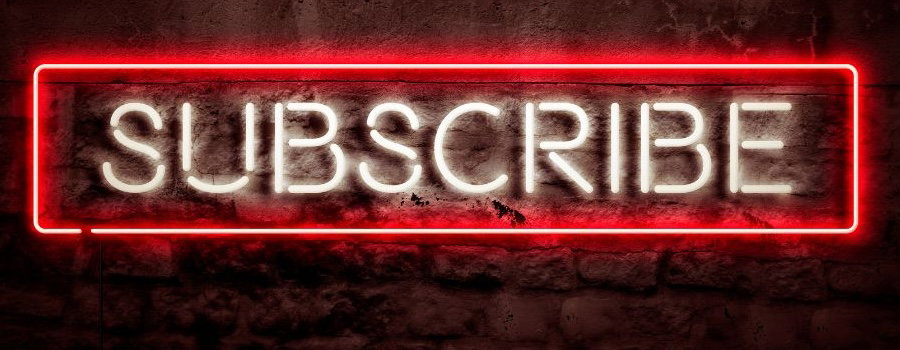 A neon sign reading &ldquo;Subscribe.&rdquo;